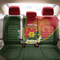 Personalised PNG Isten Hailans Provins Back Car Seat Cover Papua New Guinea Plumeria Melanesian Pattern LT14 - Polynesian Pride