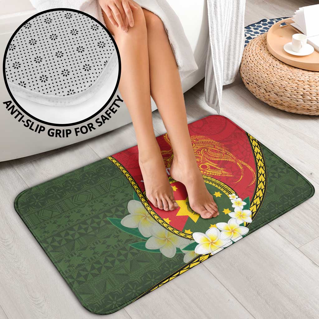 Personalised PNG Isten Hailans Provins Bathroom Set Papua New Guinea Plumeria Melanesian Pattern LT14 - Polynesian Pride