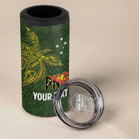 Personalised PNG Isten Hailans Provins 4 in 1 Can Cooler Tumbler Papua New Guinea Plumeria Melanesian Pattern LT14 - Polynesian Pride