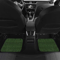 Personalised PNG Isten Hailans Provins Car Mats Papua New Guinea Plumeria Melanesian Pattern LT14 Set 2pcs - Back Green - Polynesian Pride
