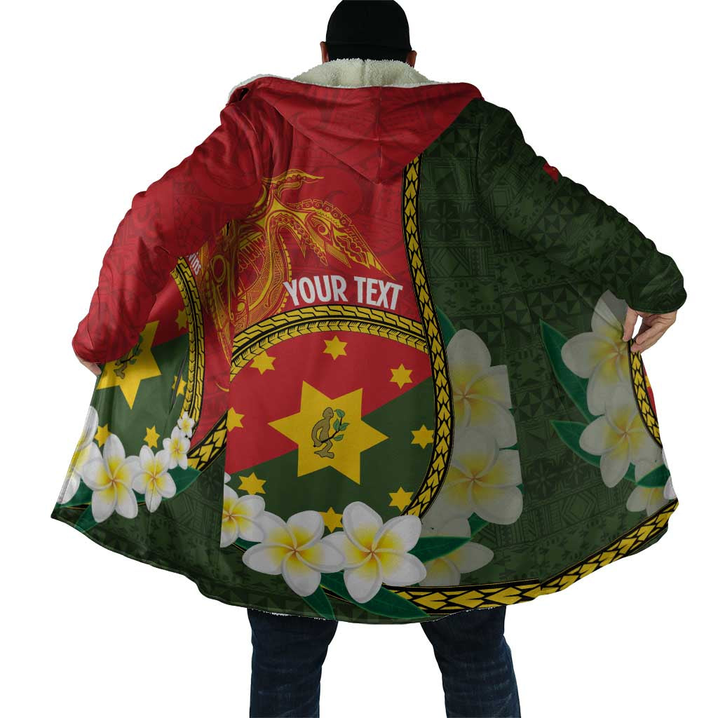 Personalised PNG Isten Hailans Provins Cloak Papua New Guinea Plumeria Melanesian Pattern LT14 - Polynesian Pride