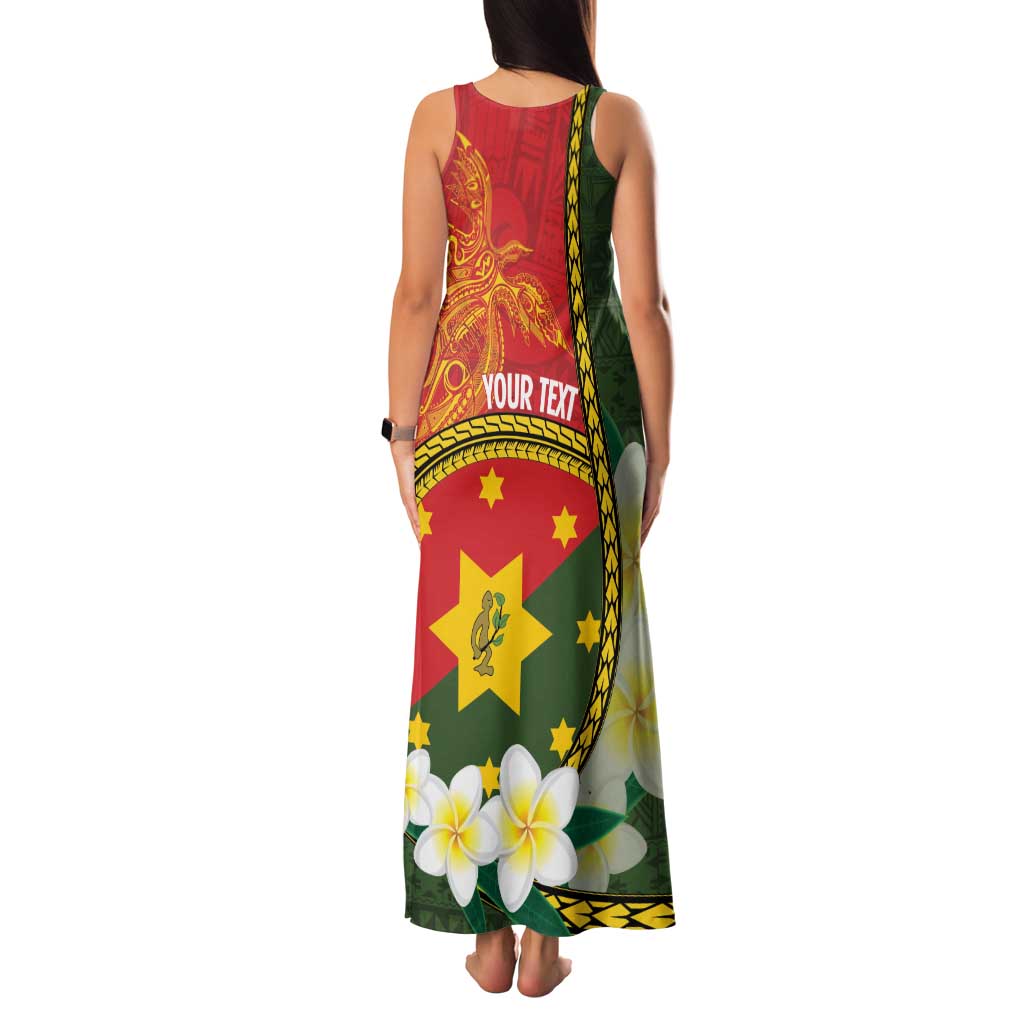 Personalised PNG Isten Hailans Provins Family Matching Tank Maxi Dress and Hawaiian Shirt Papua New Guinea Plumeria Melanesian Pattern LT14 - Polynesian Pride