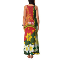 Personalised PNG Isten Hailans Provins Family Matching Tank Maxi Dress and Hawaiian Shirt Papua New Guinea Plumeria Melanesian Pattern LT14 - Polynesian Pride