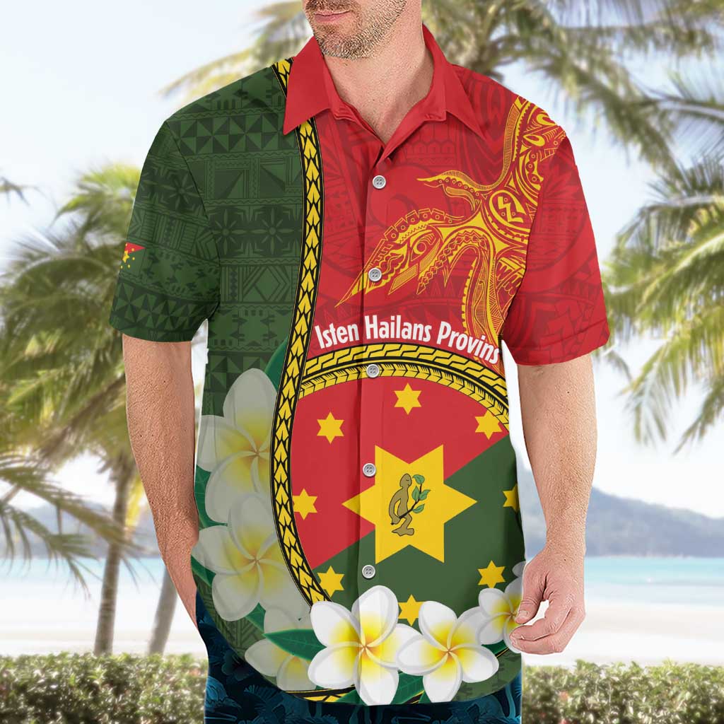 Personalised PNG Isten Hailans Provins Hawaiian Shirt Papua New Guinea Plumeria Melanesian Pattern LT14 - Polynesian Pride