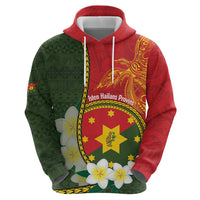Personalised PNG Isten Hailans Provins Hoodie Papua New Guinea Plumeria Melanesian Pattern LT14 - Polynesian Pride