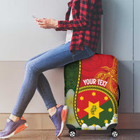 Personalised PNG Isten Hailans Provins Luggage Cover Papua New Guinea Plumeria Melanesian Pattern LT14 - Polynesian Pride