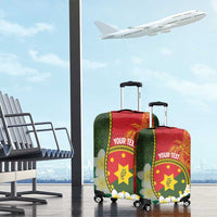 Personalised PNG Isten Hailans Provins Luggage Cover Papua New Guinea Plumeria Melanesian Pattern LT14 - Polynesian Pride