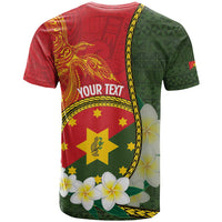 Personalised PNG Isten Hailans Provins T Shirt Papua New Guinea Plumeria Melanesian Pattern LT14 - Polynesian Pride