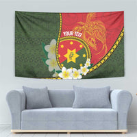 Personalised PNG Isten Hailans Provins Tapestry Papua New Guinea Plumeria Melanesian Pattern LT14 - Polynesian Pride