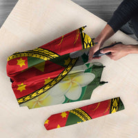 Personalised PNG Isten Hailans Provins Umbrella Papua New Guinea Plumeria Melanesian Pattern LT14 - Polynesian Pride