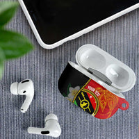 Personalised PNG Sauten Hailans AirPods Case Papua New Guinea Plumeria Melanesian Pattern LT14 - Polynesian Pride