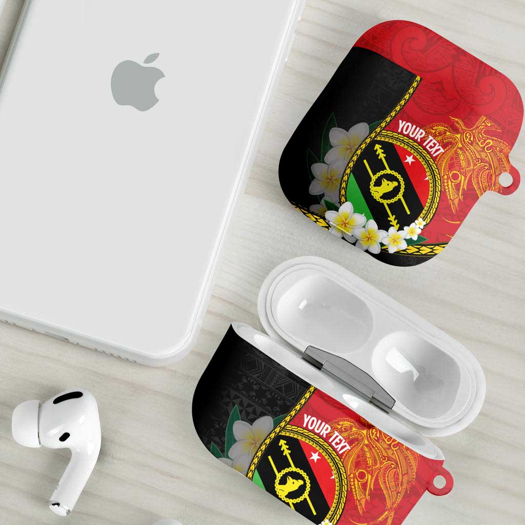 Personalised PNG Sauten Hailans AirPods Case Papua New Guinea Plumeria Melanesian Pattern LT14 - Polynesian Pride