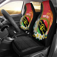 Personalised PNG Sauten Hailans Car Seat Cover Papua New Guinea Plumeria Melanesian Pattern LT14 - Polynesian Pride
