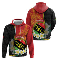 Personalised PNG Sauten Hailans Hoodie Papua New Guinea Plumeria Melanesian Pattern LT14 - Polynesian Pride