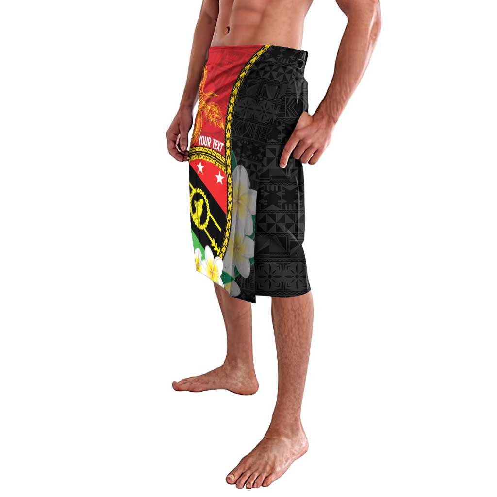 Personalised PNG Sauten Hailans Lavalava Papua New Guinea Plumeria Melanesian Pattern - Polynesian Pride