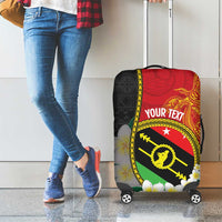Personalised PNG Sauten Hailans Luggage Cover Papua New Guinea Plumeria Melanesian Pattern LT14 - Polynesian Pride