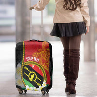 Personalised PNG Sauten Hailans Luggage Cover Papua New Guinea Plumeria Melanesian Pattern LT14 - Polynesian Pride