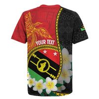 Personalised PNG Sauten Hailans Rugby Jersey Papua New Guinea Plumeria Melanesian Pattern LT14 - Polynesian Pride
