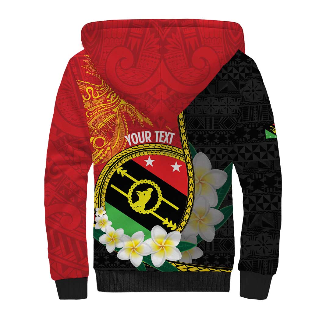 Personalised PNG Sauten Hailans Sherpa Hoodie Papua New Guinea Plumeria Melanesian Pattern LT14 - Polynesian Pride