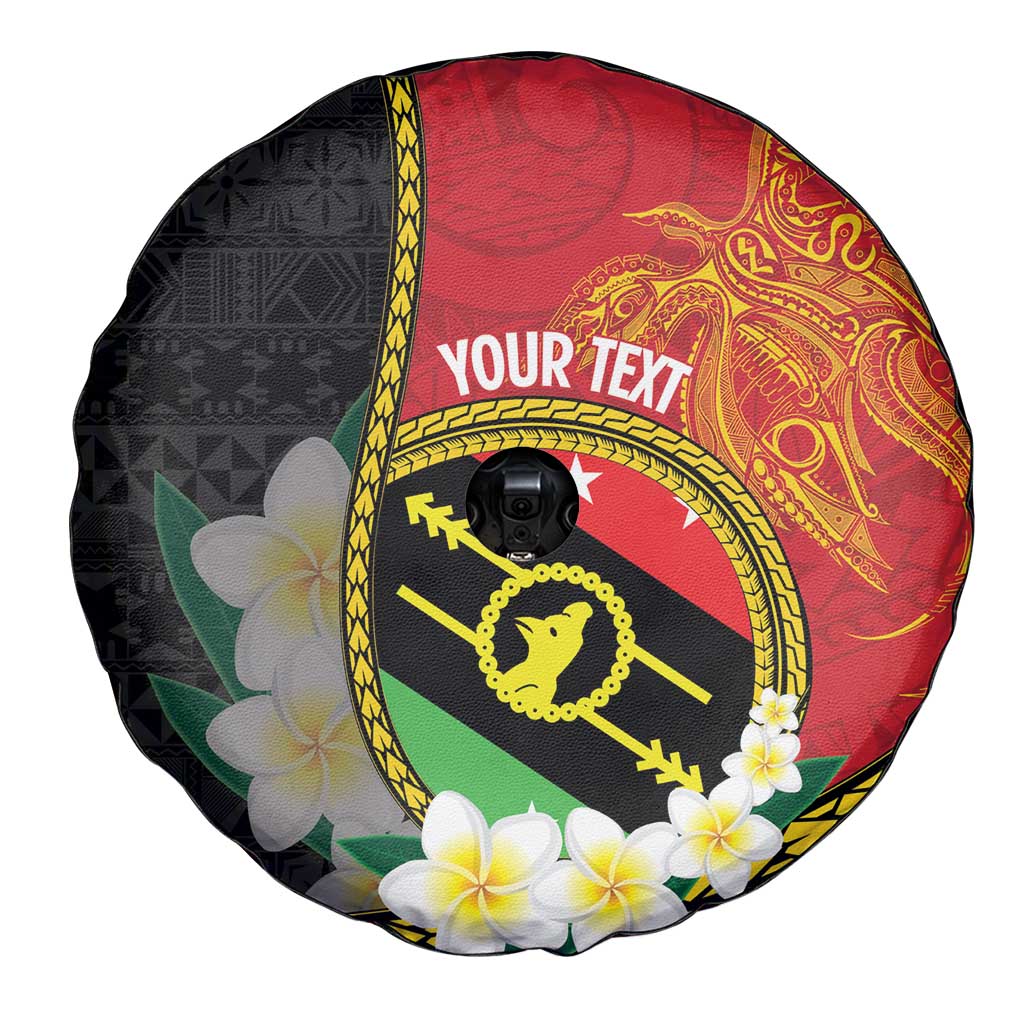 Personalised PNG Sauten Hailans Spare Tire Cover Papua New Guinea Plumeria Melanesian Pattern LT14 - Polynesian Pride