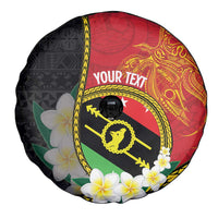 Personalised PNG Sauten Hailans Spare Tire Cover Papua New Guinea Plumeria Melanesian Pattern LT14 - Polynesian Pride