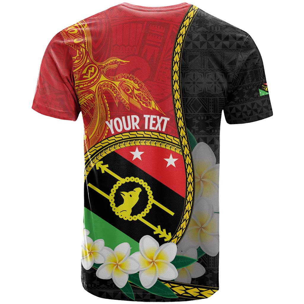 Personalised PNG Sauten Hailans T Shirt Papua New Guinea Plumeria Melanesian Pattern LT14 - Polynesian Pride