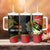 Personalised PNG Sauten Hailans Tumbler With Handle Papua New Guinea Plumeria Melanesian Pattern - Polynesian Pride