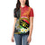 Personalised PNG Sauten Hailans Women Polo Shirt Papua New Guinea Plumeria Melanesian Pattern - Polynesian Pride