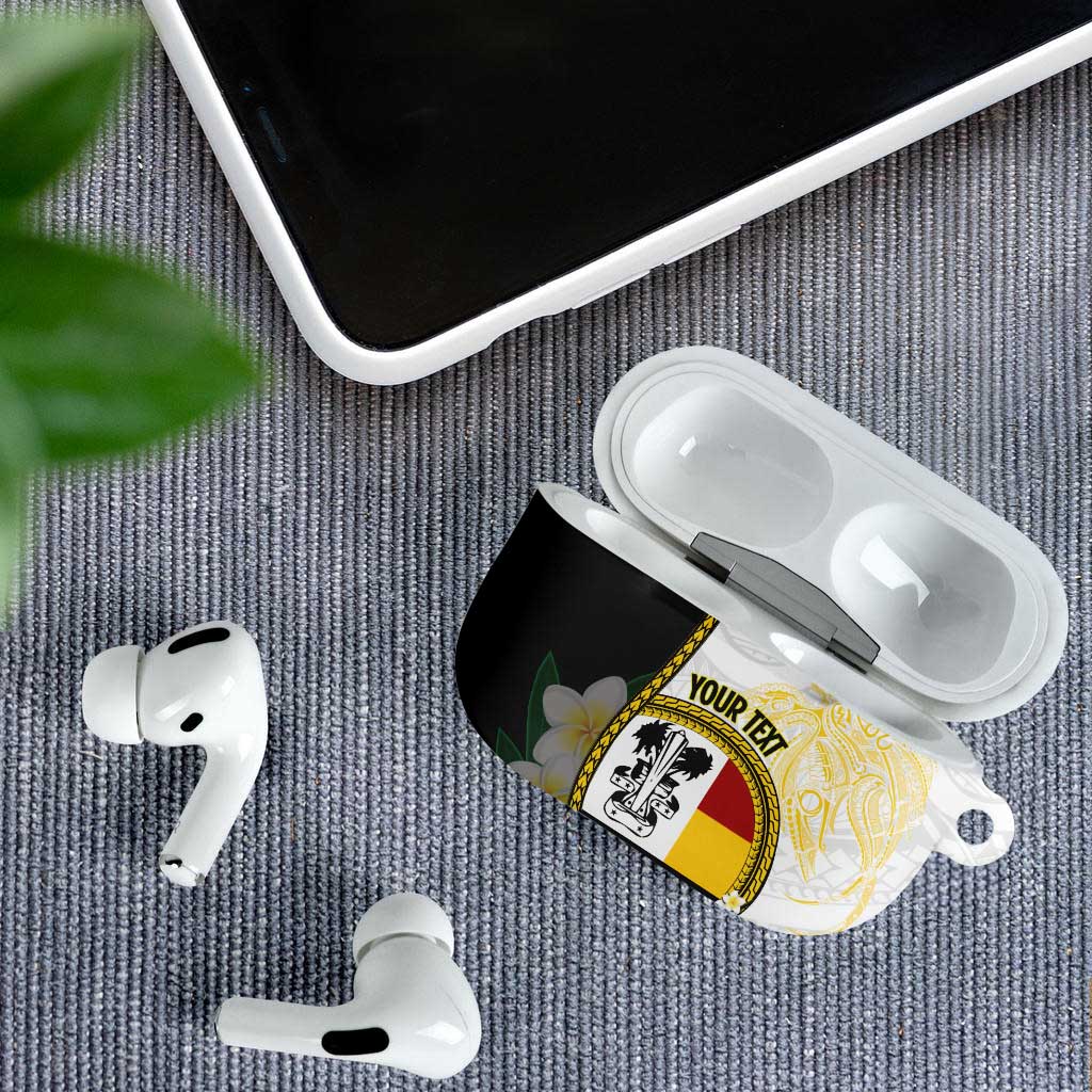 Personalised PNG Madang Provins AirPods Case Papua New Guinea Plumeria Melanesian Pattern LT14 - Polynesian Pride