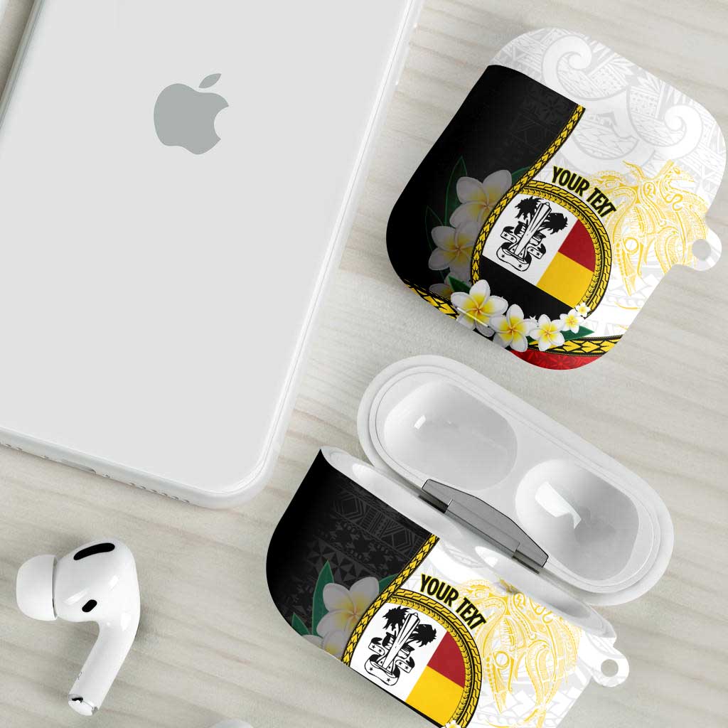 Personalised PNG Madang Provins AirPods Case Papua New Guinea Plumeria Melanesian Pattern LT14 - Polynesian Pride