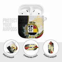 Personalised PNG Madang Provins AirPods Case Papua New Guinea Plumeria Melanesian Pattern LT14 - Polynesian Pride
