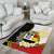 Personalised PNG Madang Provins Area Rug Papua New Guinea Plumeria Melanesian Pattern - Polynesian Pride