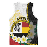 Personalised PNG Madang Provins Basketball Jersey Papua New Guinea Plumeria Melanesian Pattern LT14 - Polynesian Pride