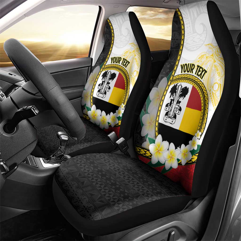 Personalised PNG Madang Provins Car Seat Cover Papua New Guinea Plumeria Melanesian Pattern LT14 - Polynesian Pride
