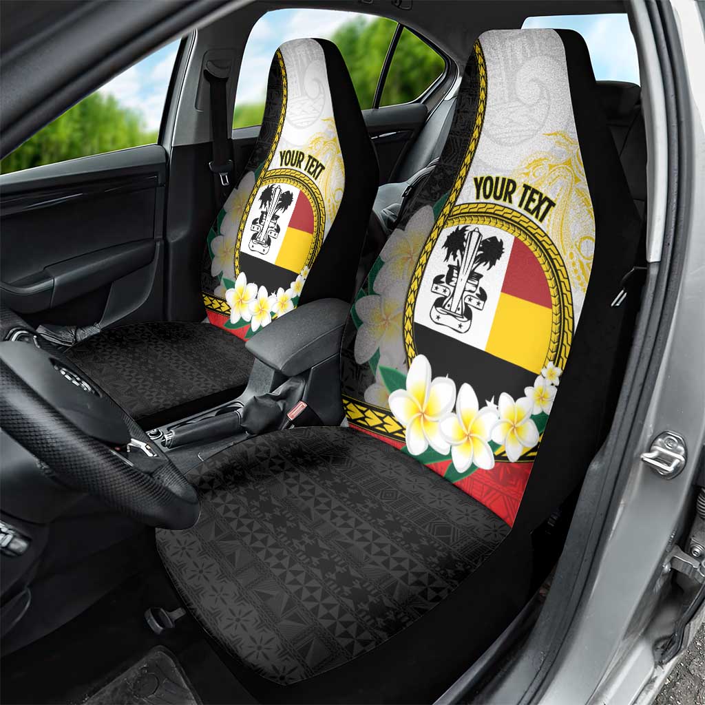 Personalised PNG Madang Provins Car Seat Cover Papua New Guinea Plumeria Melanesian Pattern LT14 - Polynesian Pride