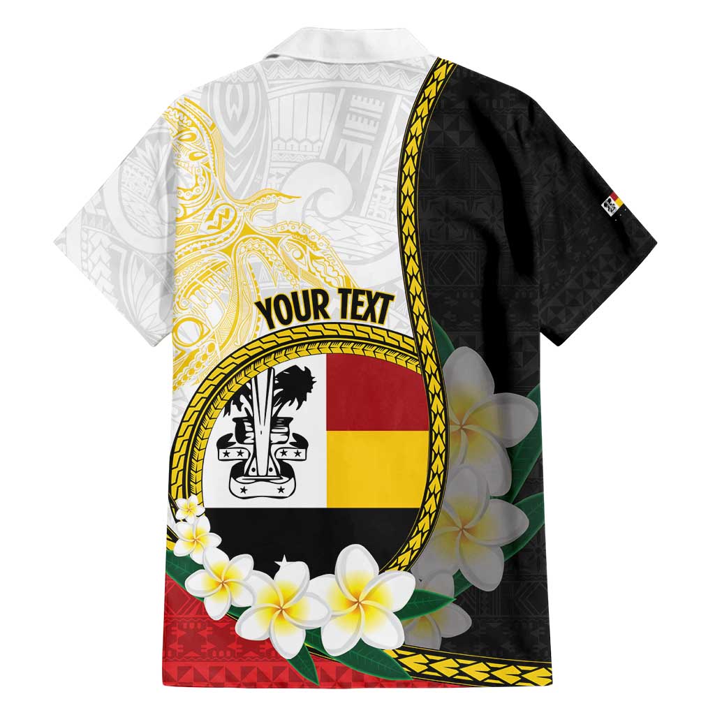 Personalised PNG Madang Provins Family Matching Off Shoulder Short Dress and Hawaiian Shirt Papua New Guinea Plumeria Melanesian Pattern LT14 - Polynesian Pride