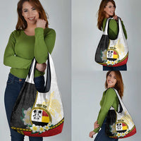 Personalised PNG Madang Provins Grocery Bag Papua New Guinea Plumeria Melanesian Pattern LT14 - Polynesian Pride