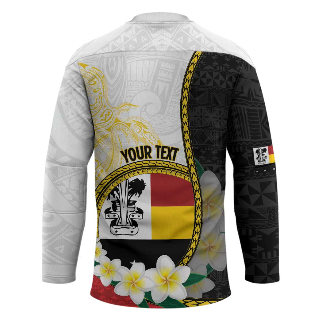 Personalised PNG Madang Provins Hockey Jersey Papua New Guinea Plumeria Melanesian Pattern LT14 - Polynesian Pride