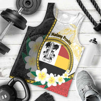 Personalised PNG Madang Provins Men Tank Top Papua New Guinea Plumeria Melanesian Pattern LT14 - Polynesian Pride