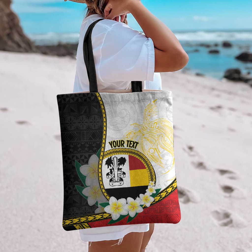 Personalised PNG Madang Provins Tote Bag Papua New Guinea Plumeria Melanesian Pattern LT14 - Polynesian Pride