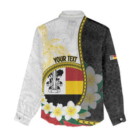 Personalised PNG Madang Provins Women Casual Shirt Papua New Guinea Plumeria Melanesian Pattern LT14 - Polynesian Pride