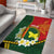 Personalised PNG Oro Provins Area Rug Papua New Guinea Plumeria Melanesian Pattern - Polynesian Pride