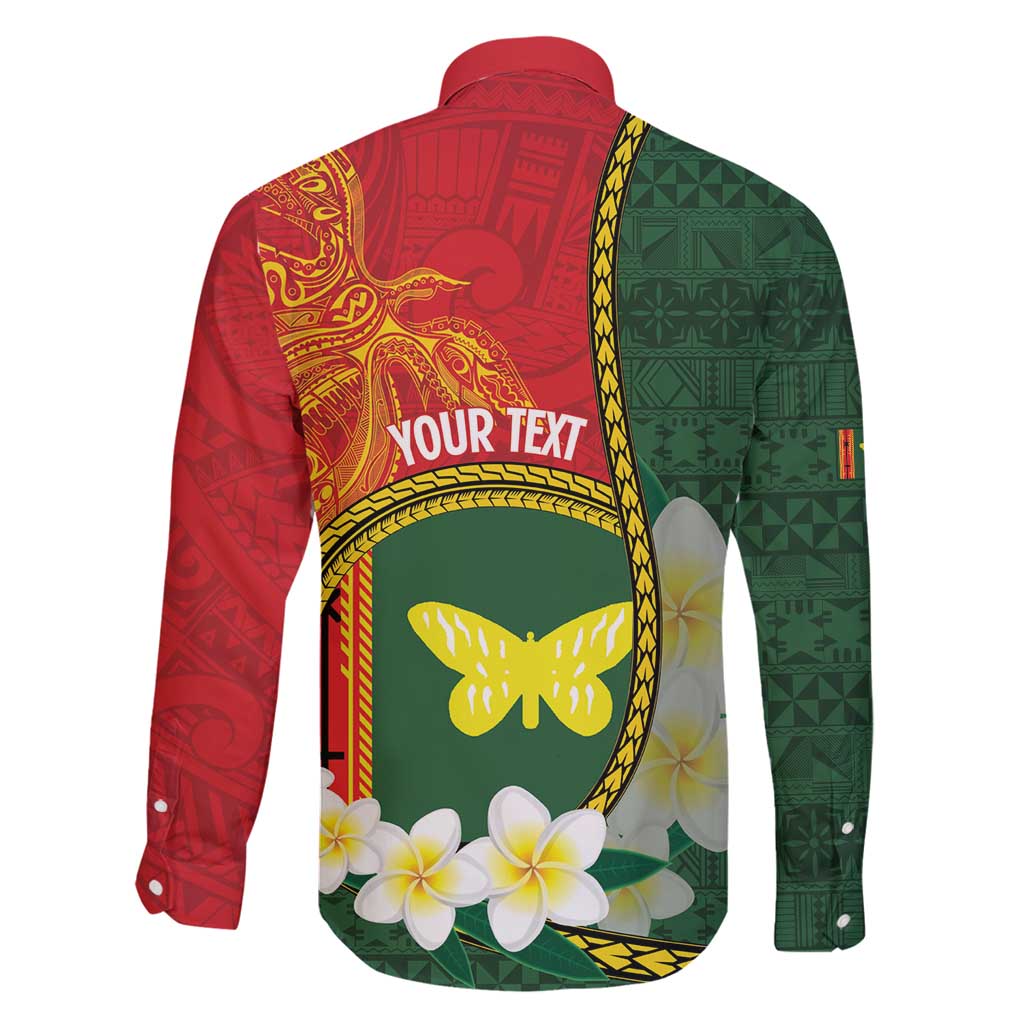 Personalised PNG Oro Provins Family Matching Off Shoulder Short Dress and Hawaiian Shirt Papua New Guinea Plumeria Melanesian Pattern LT14 - Polynesian Pride