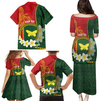 Personalised PNG Oro Provins Family Matching Puletasi and Hawaiian Shirt Papua New Guinea Plumeria Melanesian Pattern LT14 - Polynesian Pride