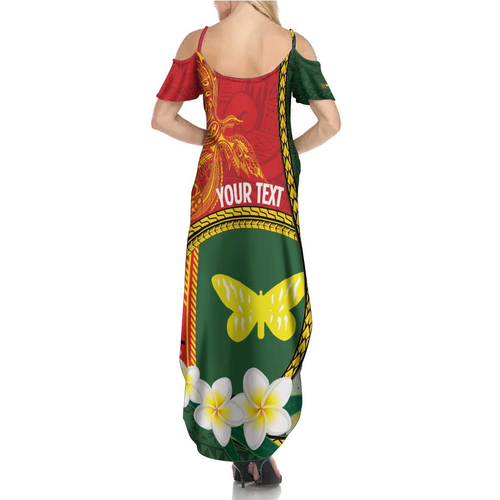 Personalised PNG Oro Provins Family Matching Summer Maxi Dress and Hawaiian Shirt Papua New Guinea Plumeria Melanesian Pattern LT14 - Polynesian Pride
