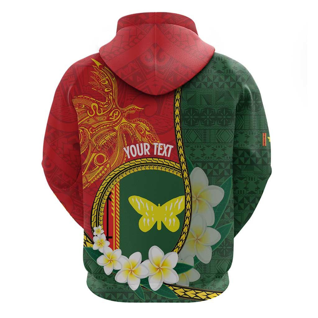 Personalised PNG Oro Provins Hoodie Papua New Guinea Plumeria Melanesian Pattern LT14 - Polynesian Pride