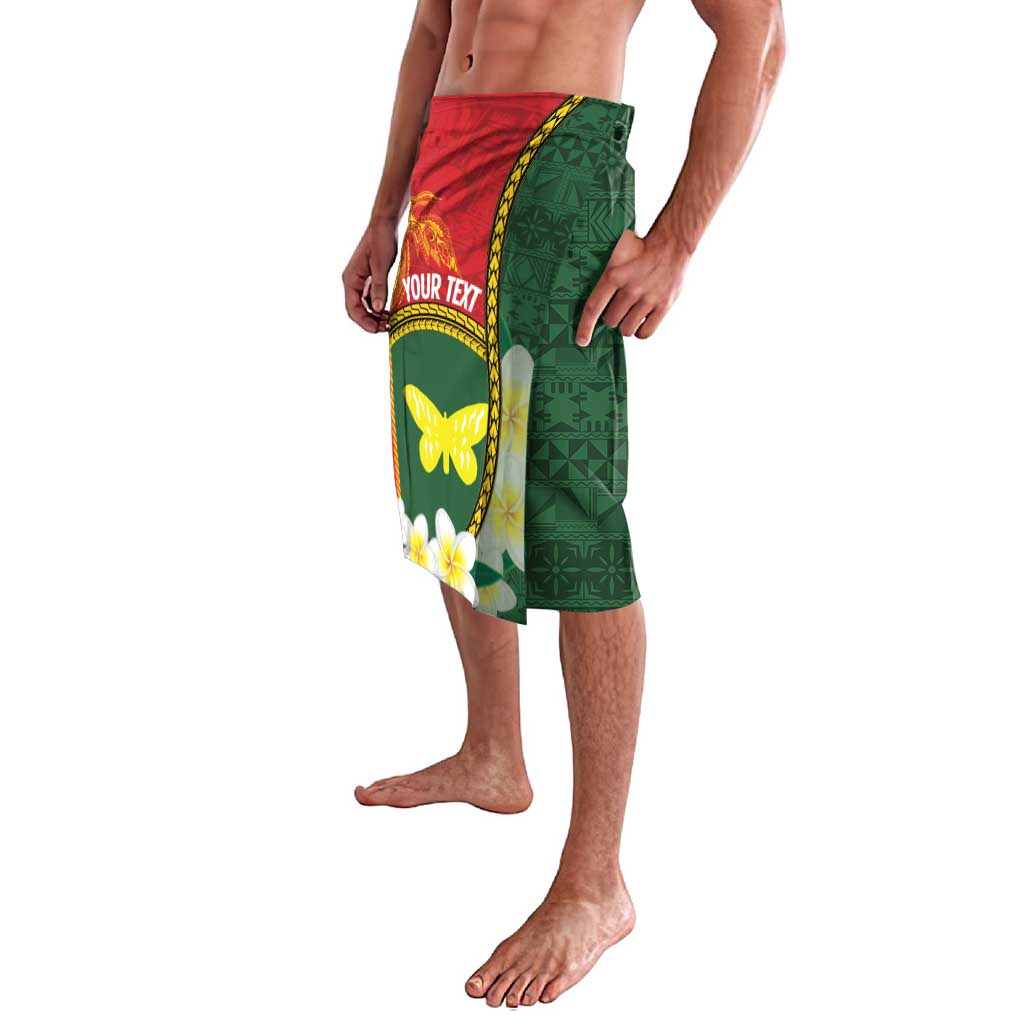 Personalised PNG Oro Provins Lavalava Papua New Guinea Plumeria Melanesian Pattern LT14 - Polynesian Pride