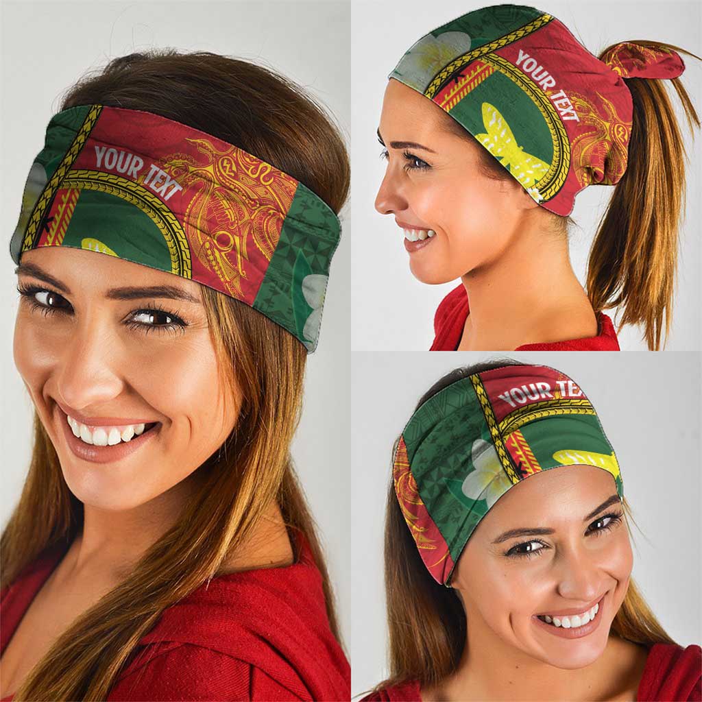 PNG Oro Provins Neck Gaiter Papua New Guinea Plumeria Melanesian Pattern LT14