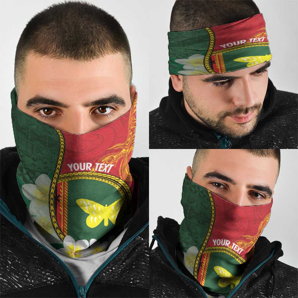 PNG Oro Provins Neck Gaiter Papua New Guinea Plumeria Melanesian Pattern LT14