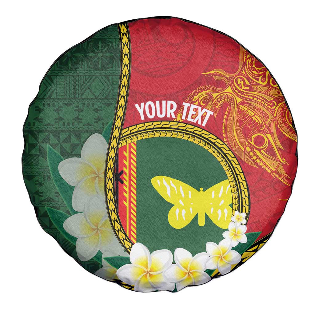 Personalised PNG Oro Provins Spare Tire Cover Papua New Guinea Plumeria Melanesian Pattern LT14 - Polynesian Pride
